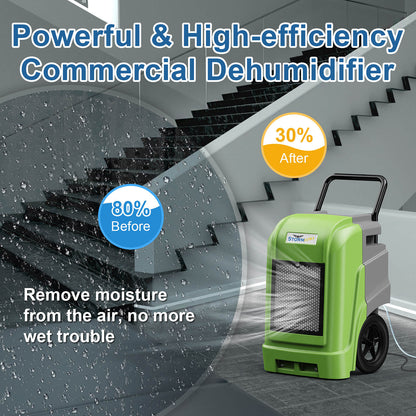 AlorAir Storm Ultra Dehumidifier 190 Pints with Pump Drain Hose, Smart Wi-Fi Large Capacity Industrial Dehumidifier
