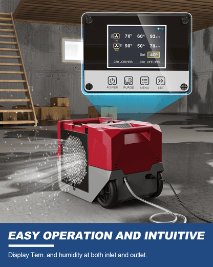 AlorAir Storm LGR 1250X Smart Wi-Fi 264 PPD Industrial Commercial Dehumidifiers with Pump