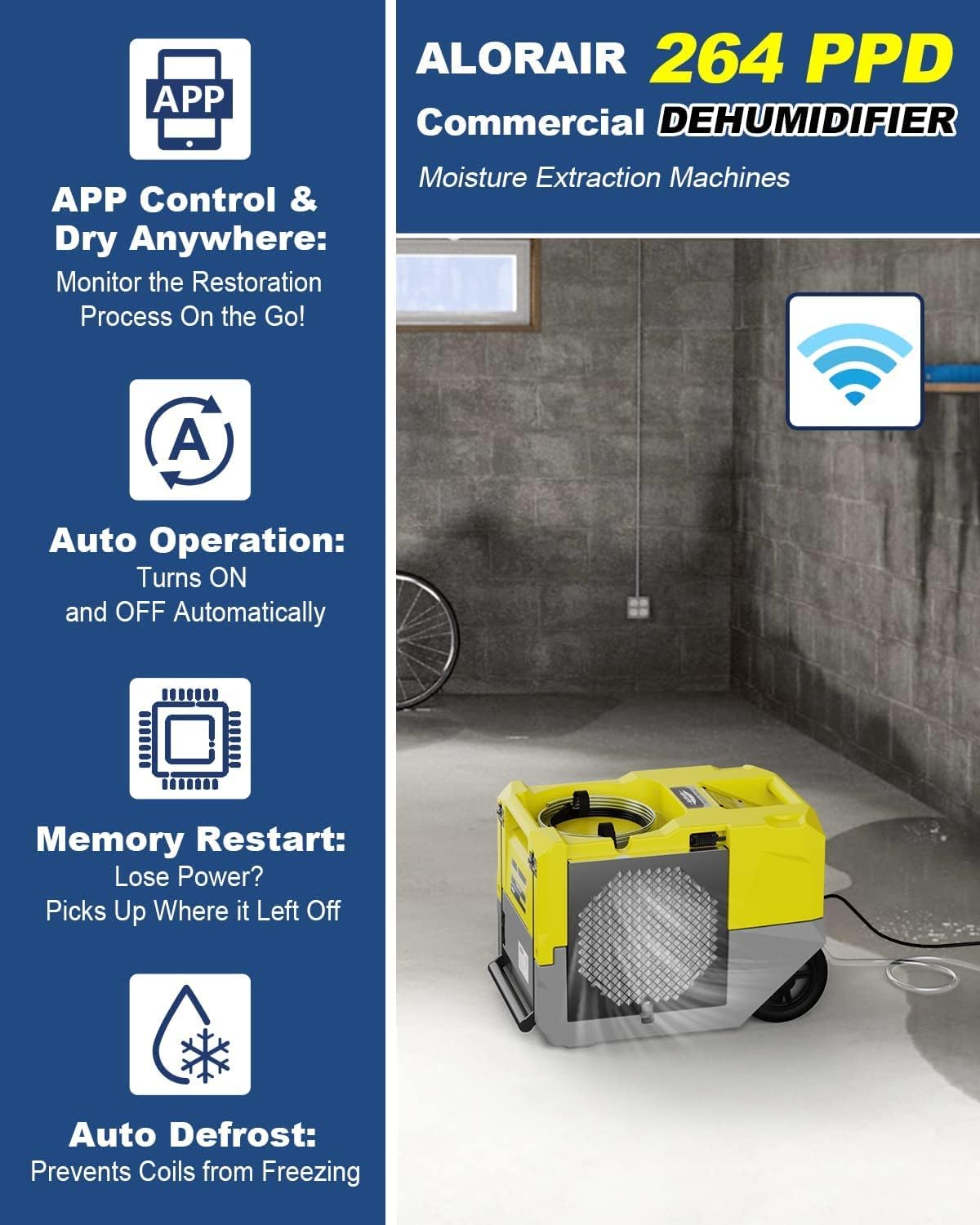  Smart WiFi Dehumidifier